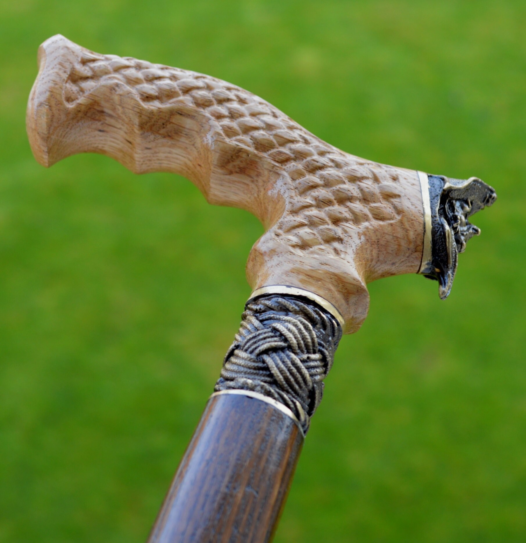 PIRATE OAK wood Canes Wooden Cane Walking Cane Wooden Sticks Etsy