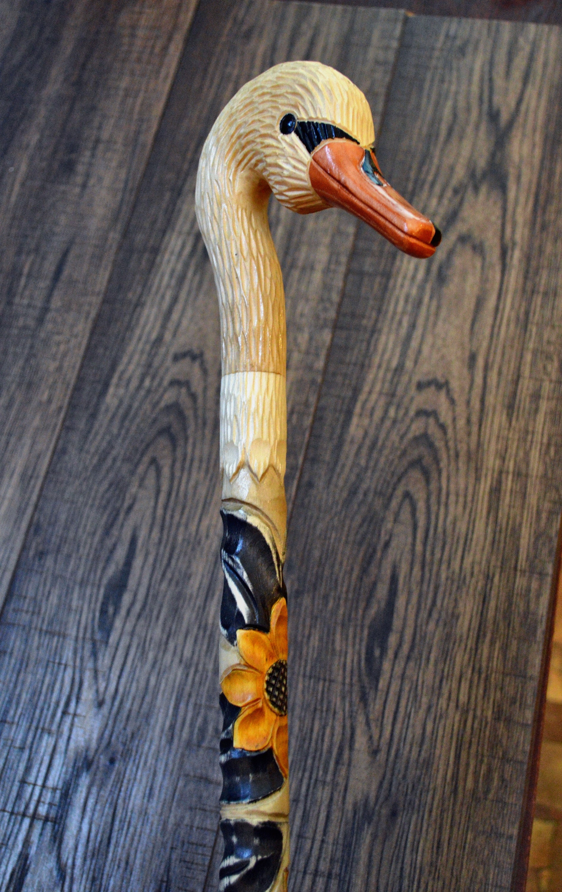 Swan Cane Collectible Cane Wooden Cane Walking Cane Wooden | Etsy
