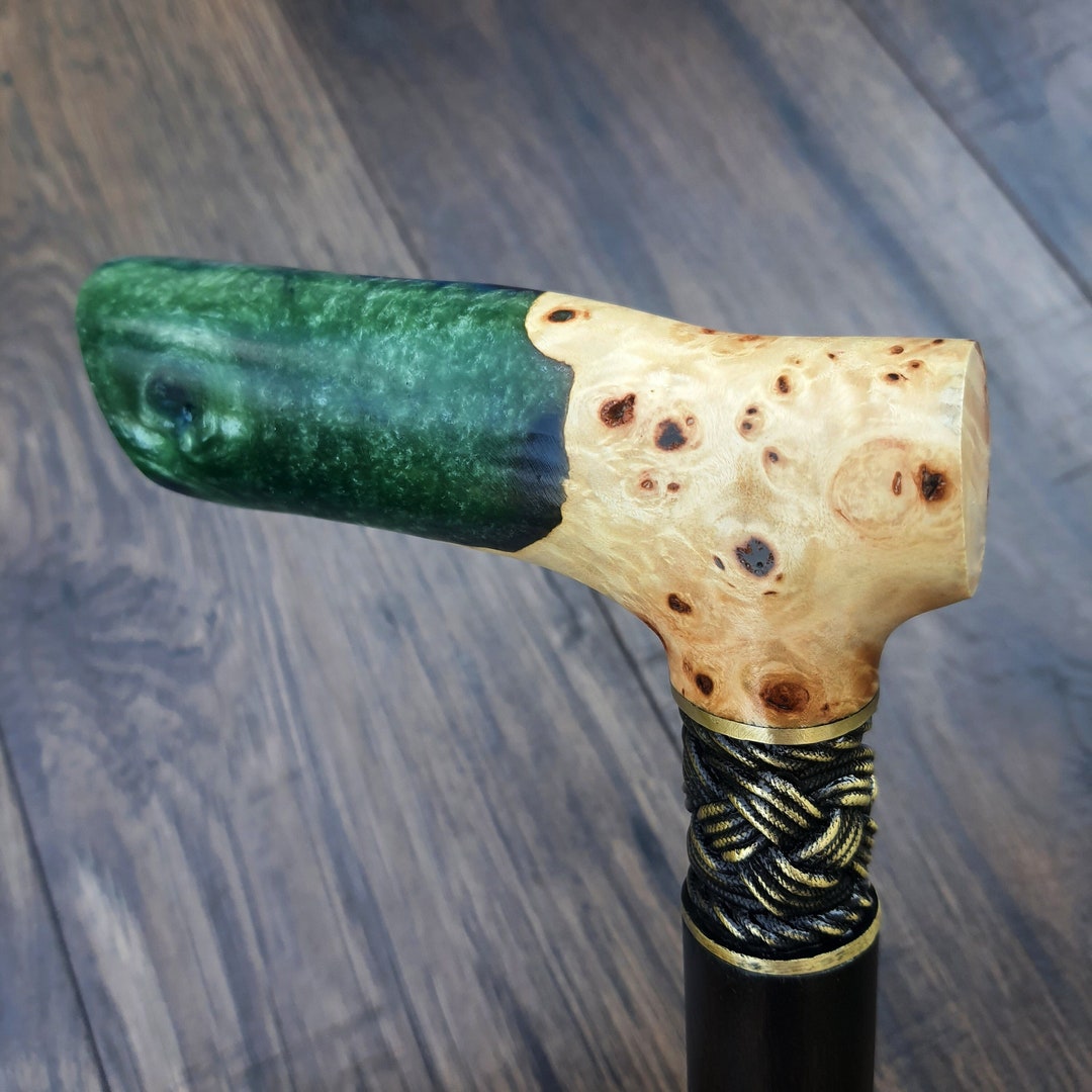 Cane Walking Stick Burl Hybrid Acryl Wood Reed Wooden Walking Cane ...