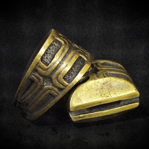 Set Finger Guard Bolster & Pommel Custom Knife Knives Blade Making Set Knife Making Handle Manufacturer Collection Hand-Casted Solid Bronze
