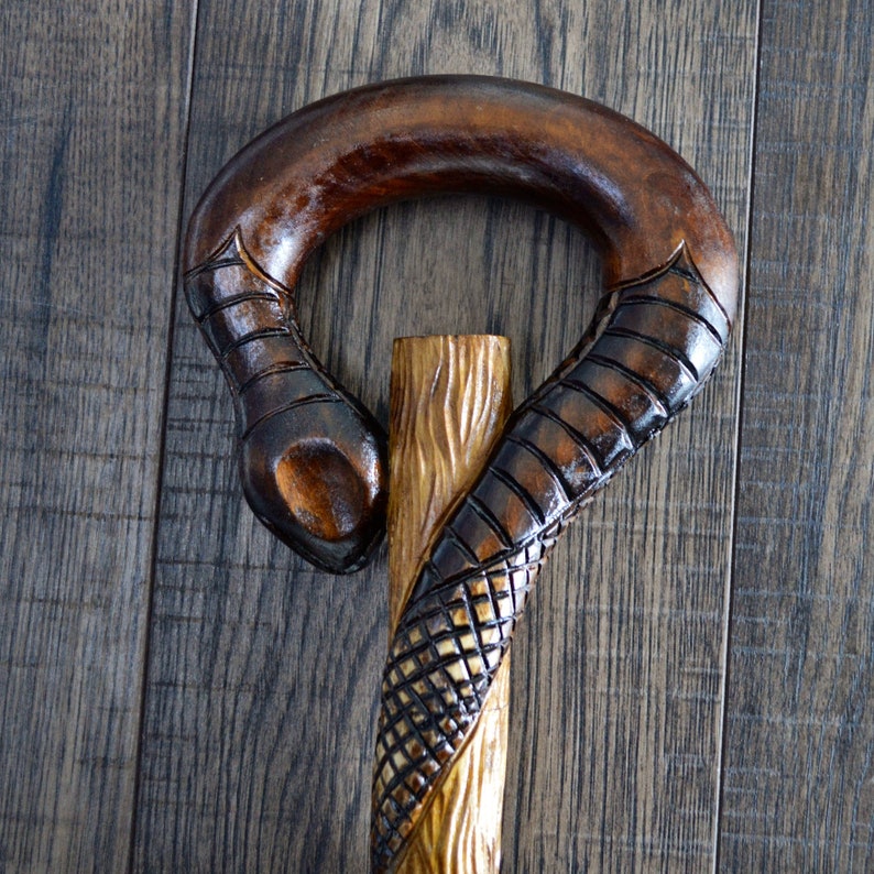 Snake New Canes Walking Sticks Wood Reeds Cane Wooden Etsy