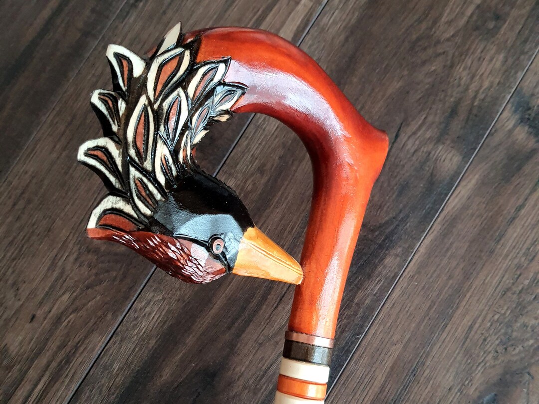 Phoenix Walking Cane Walking Stick Handmade Cane Etsy