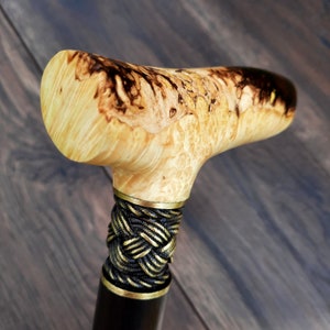 Bastone Da Passeggio In Legno D'Alloro MAC Canes – Modello Sendero, Fatto A Mano - Foto 4