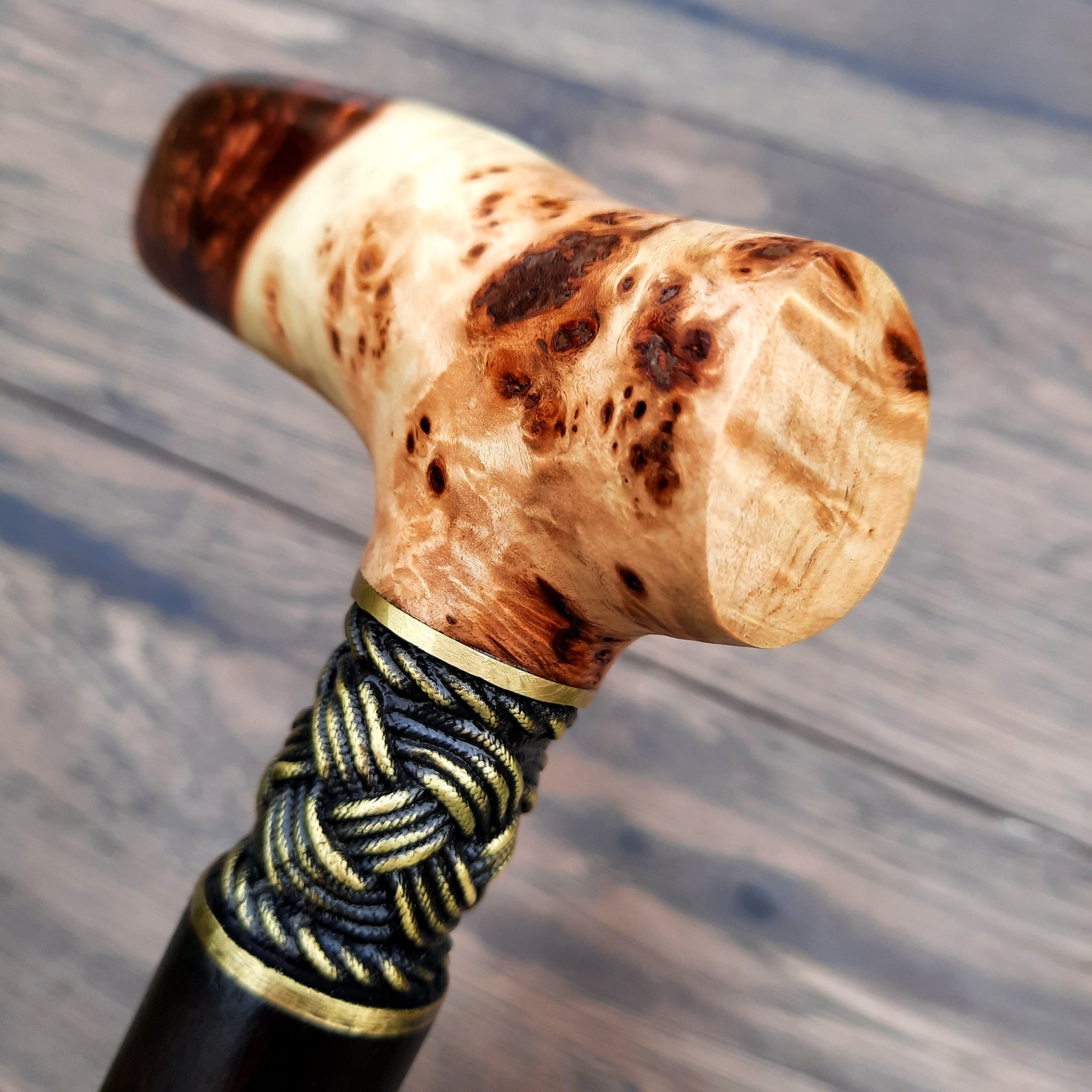 Cane Walking Stick Burl Hybrid Acryl Wood Reed Wooden Walking Cane ...