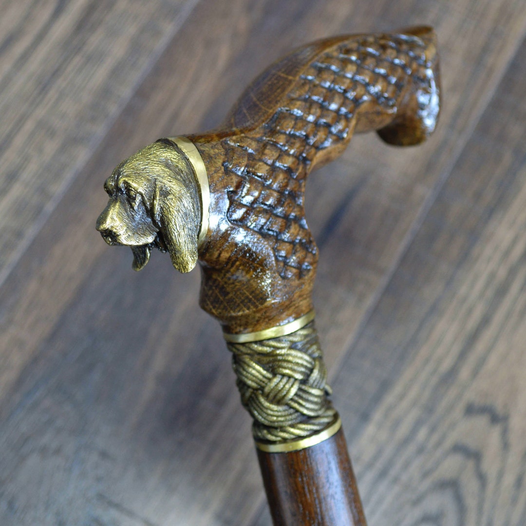 Bloodhound Walking Cane Walking Stick Dog Etsy