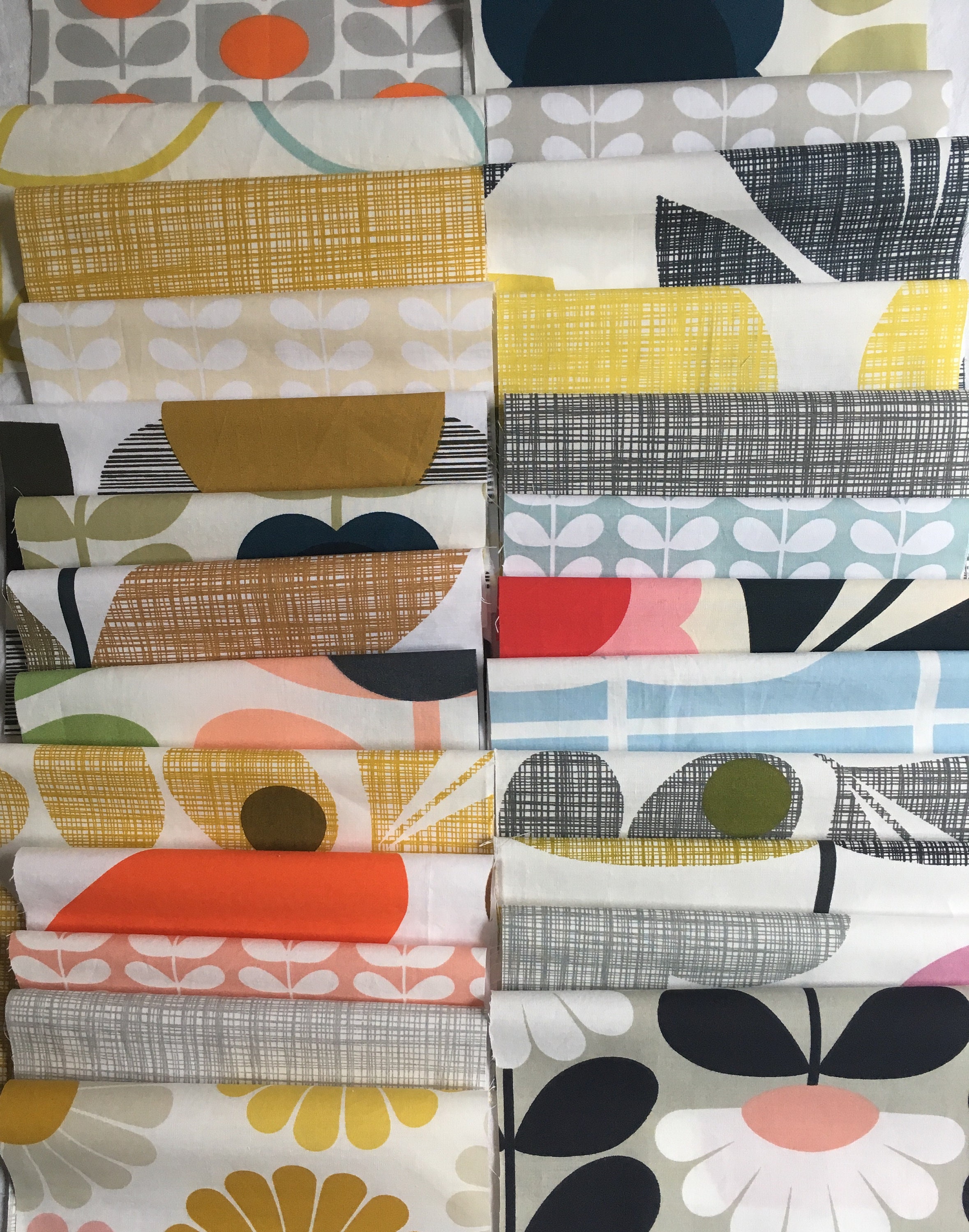 Orla Kiely bundle 25 pieces each 6 15cm x 15cm square Etsy
