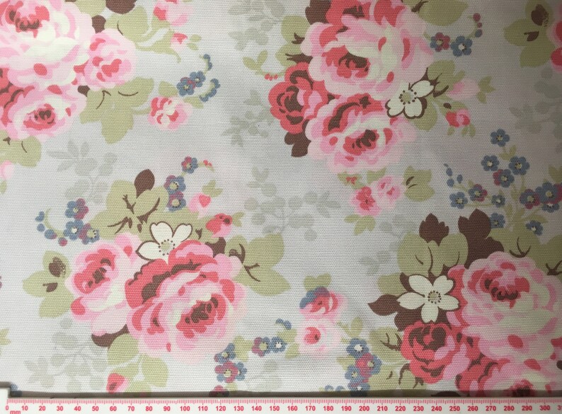 Cath Kidston Country Rose Light Grey Choice of Sizes Medium Etsy