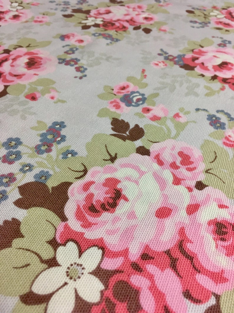 Cath Kidston Country Rose Light Grey Choice of Sizes Medium Etsy