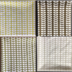 STOF Kleine steel Lineair KLEURKEUZE Olijf, cacao, geel, grijs 50 cm x 50 cm 20" vierkant Lichtgewicht 100% katoen Nieuw Meer maten beschikbaar