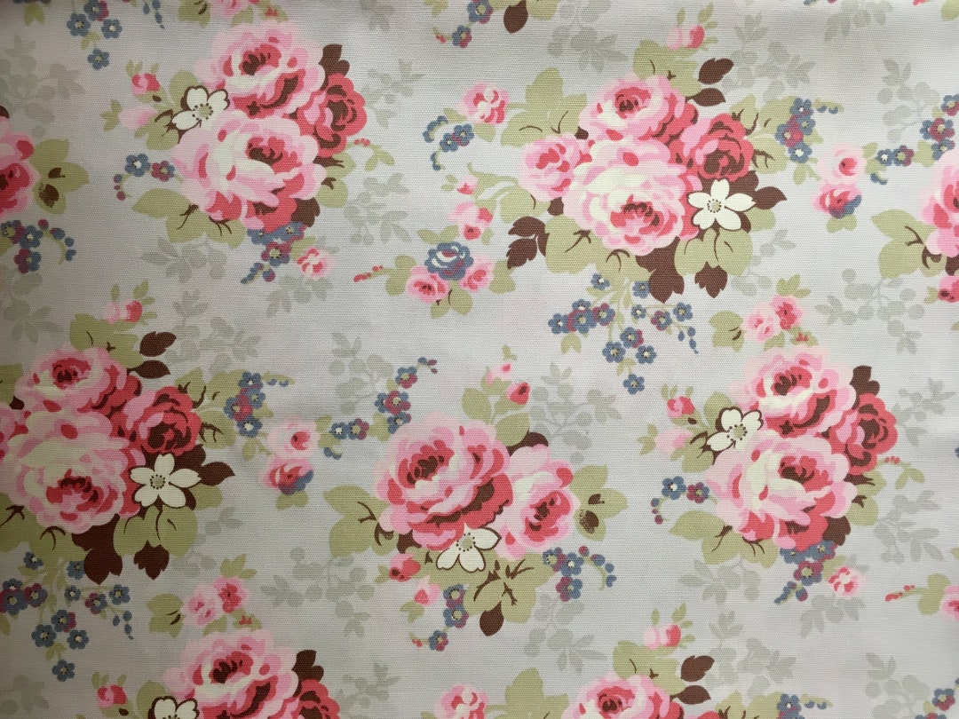Cath Kidston Country Rose Light Grey Choice of Sizes Medium Etsy