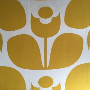 MATERIAL Großes Mauerblümchen Gelb 50 cm x 50 cm 20 &quot;leicht 100% Baumwolle Neu Mehr Größen verfügbar Stem Geo