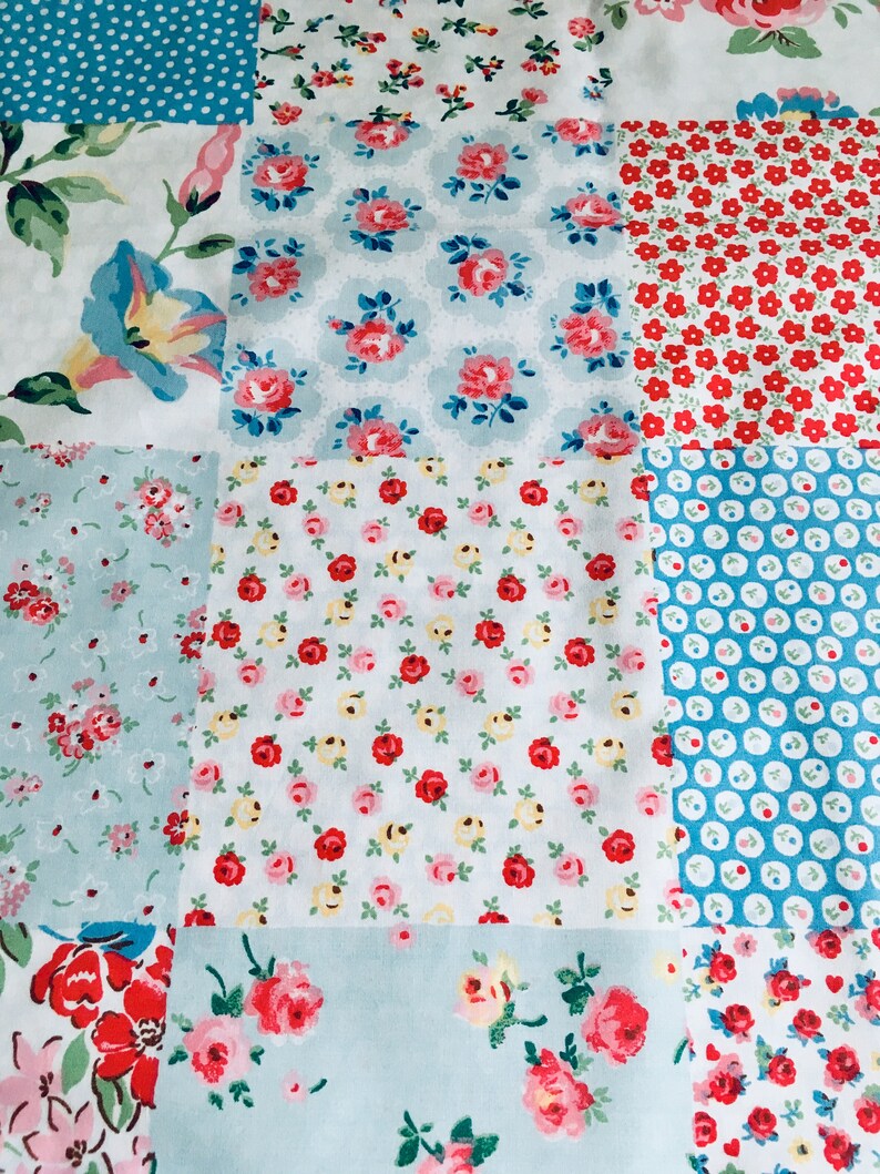 Cath Kidston Patchwork FQ 20 50cm Square 100 Lightweight Etsy UK