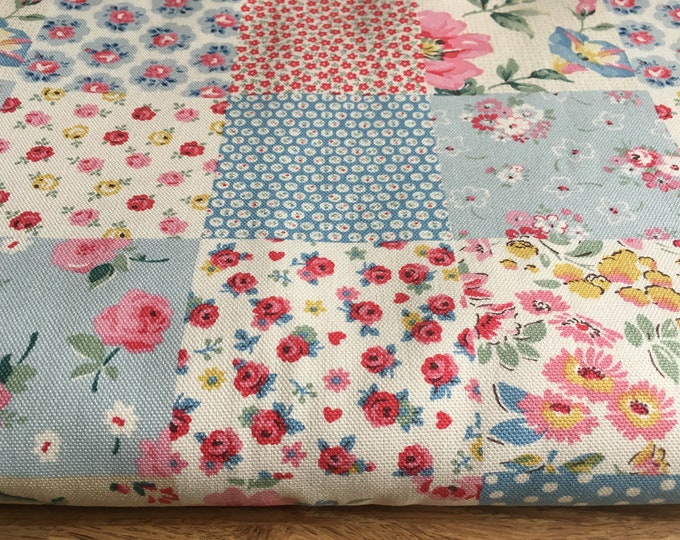 Cath Kidston Patchwork Choice of Sizes Medium Weight Furnishing 100