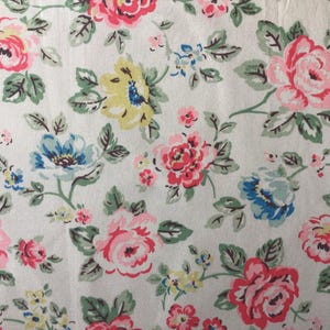 STOFF Cath Kidston Regenbogen Rose 100% Baumwolle Ente Neue Verschiedene Größen