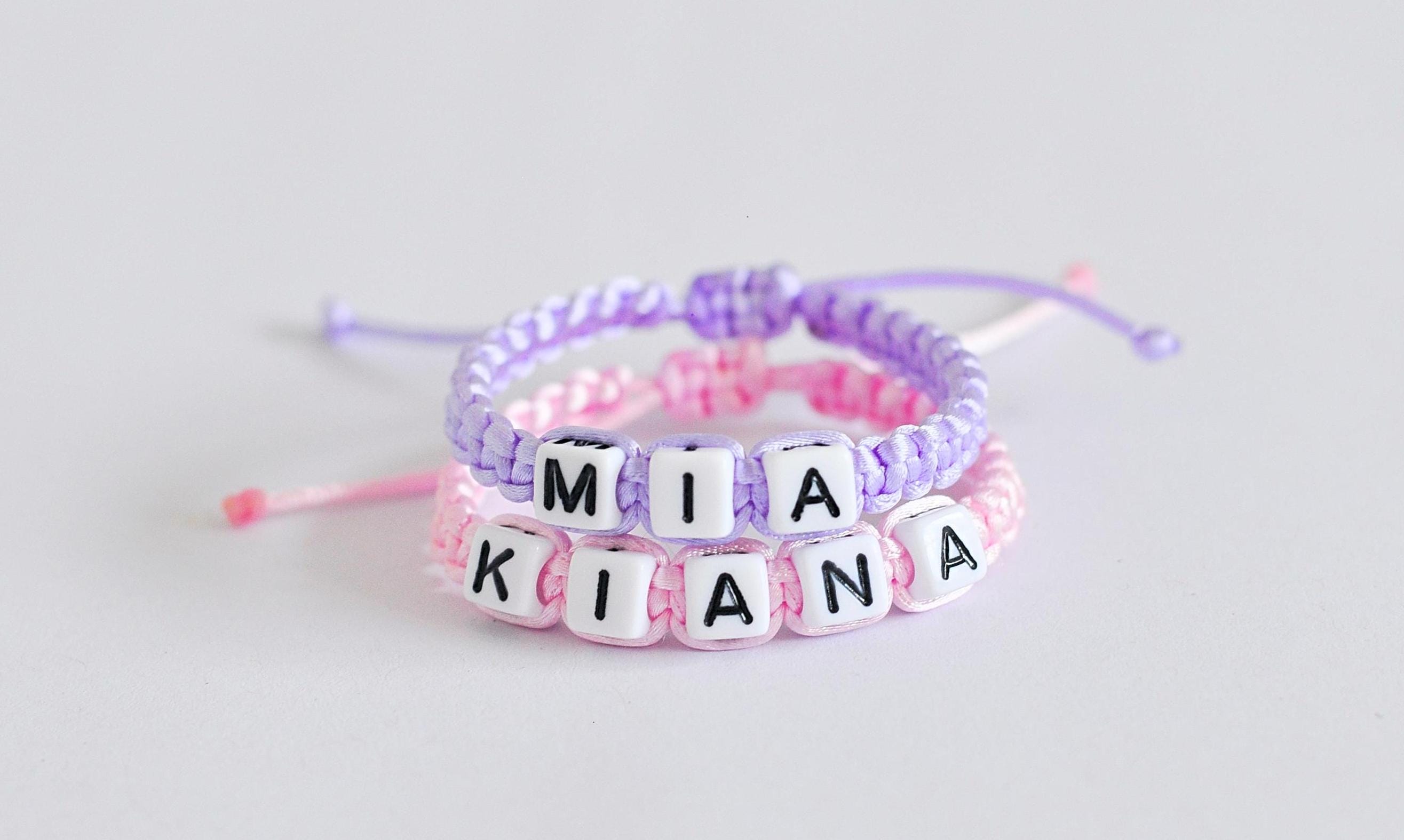 Personalized Twin Baby Bracelets – Set of 2 Name Bracelets – Custom Baby Gift, Newborn Keepsake, Baby Shower, Identical Twins, Twin Anklets