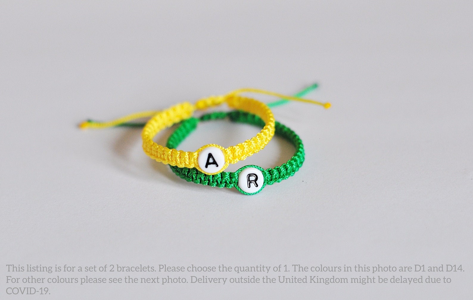 Bracelets jumeaux / bracelets pour jumeaux / bracelet initial Etsy