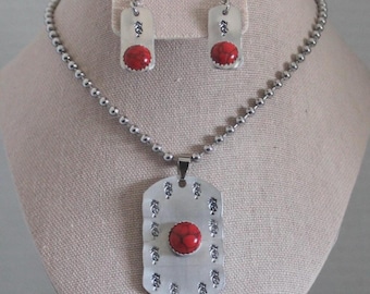 Turquoise Kokopelli Necklace SET