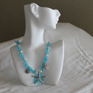 Starfish Necklace Blue Lagoon