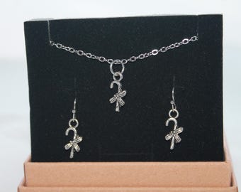 Candycane Necklace Set