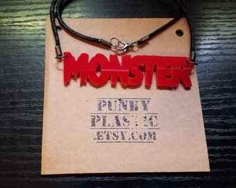 Acrylic Monster necklace