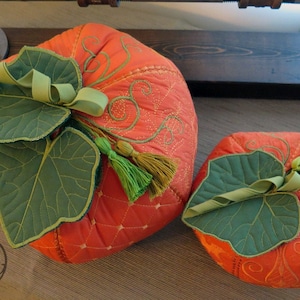Pumpkins - 3 sizes In The Hoop machine embroidery digital files DIY design pack