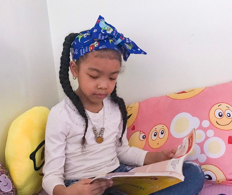 Bookworm Printed Head Wrap Natural Hair Accessories For Etsy