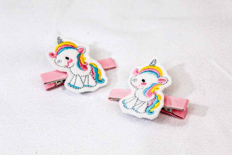 Unicorn Hair Clips for Girls Unicorn Hair Barrette Set
