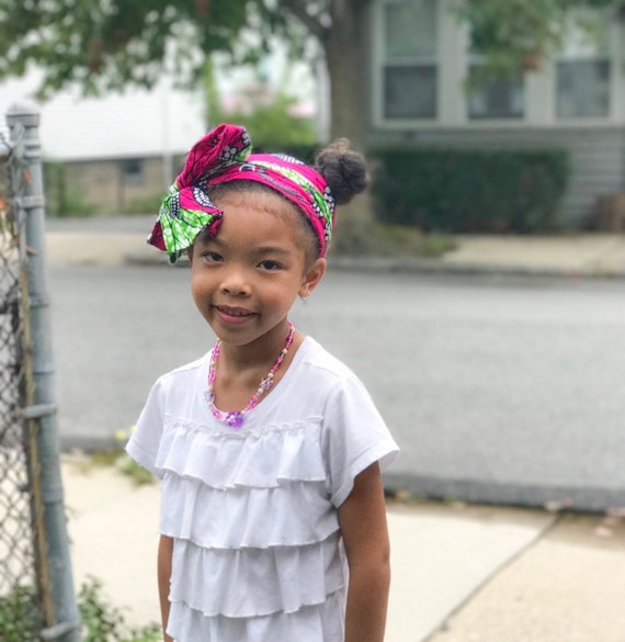 African Hair Wraps For Girls African Printed Natural Hair Etsy