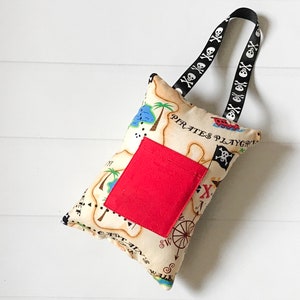 Pirate Treasure Map Tooth Fairy Pillow - Personnalisé Dent Fée et Détenteur d’argent