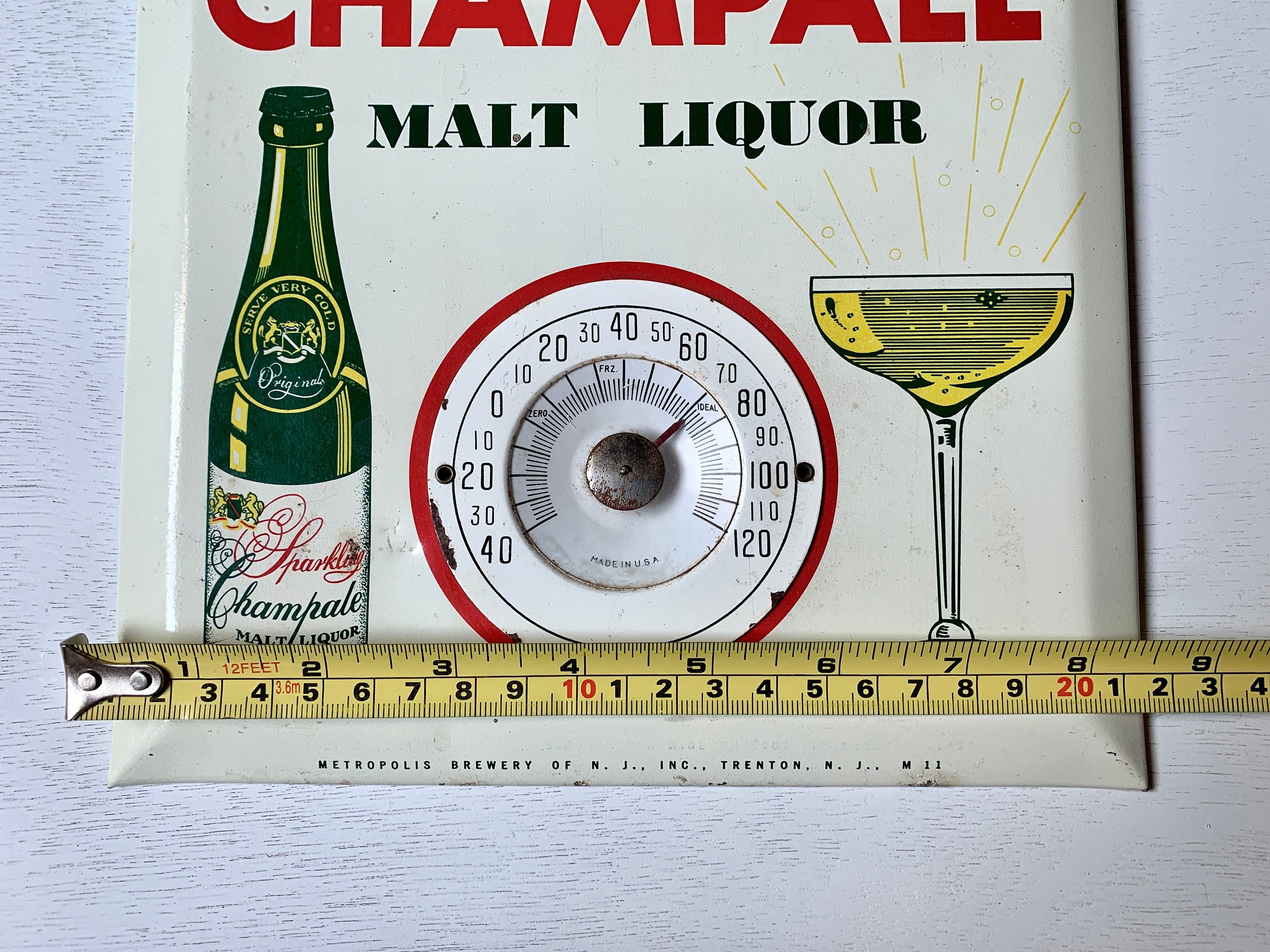 ポスターフレーム 【1960s USA vintage】CHAMPALE ライト バーサイン