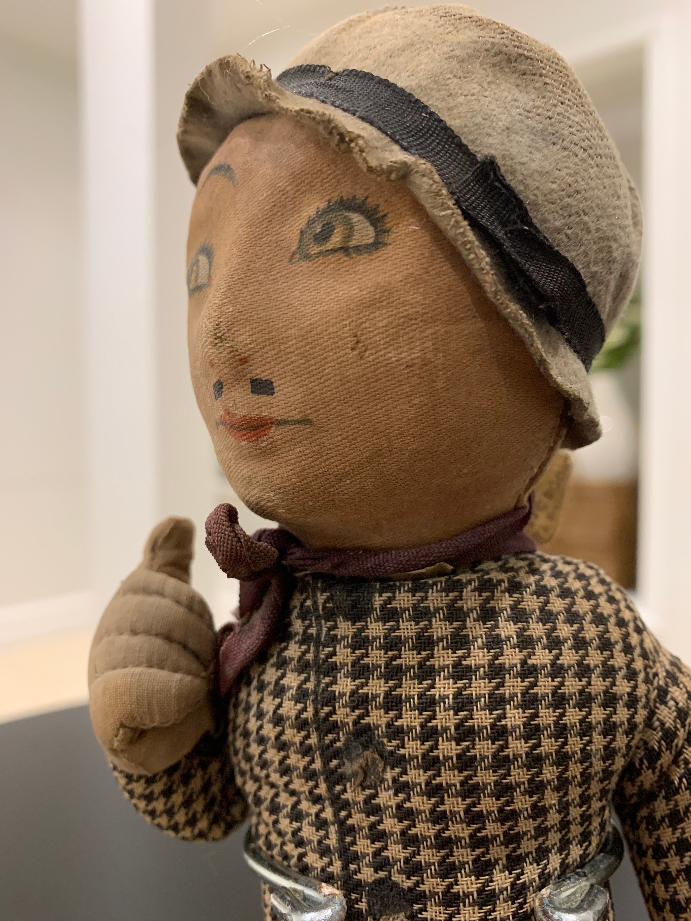 Deans Rag Book Lupino Lane in the Lambeth Walk, Antique Cloth Doll, Antique English Doll