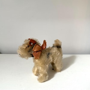 Vintage Steiff Dog, Steiff Foxy Dog, Made in Germany, Collectible Stuffed Animals, Toys