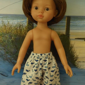 Clothing for 33 cm boy doll Chérie Paola Reina Mini Maru Little Darling 13 inches BERMUDA, BEACH SHORTS