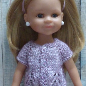 Clothing for 33 cm doll for Mini Maru & Friends, Little Darling, Chérie de Corolle, Paola Reina, Minouche 13 inches GiLET parma