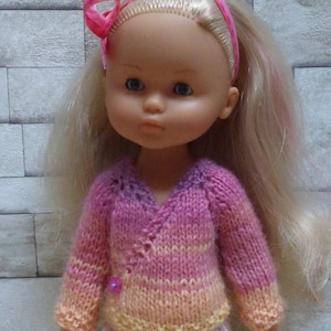 WRAP VEST for 33 cm (13 inch) dolls Little darling, Les Chéries de Corolle, les Amigas de Paola Reina, les Minouche Clothing