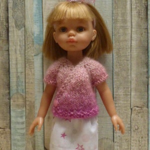 Clothes for 33 cm doll for Mini Maru & Friends, Little Darling, Chérie de Corolle, Paola Reina, Minouche 13 inches WRAP SKIRT