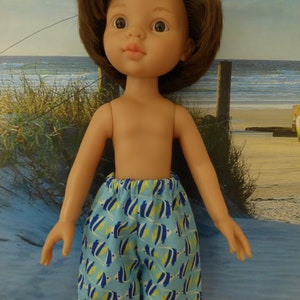 Clothing for 33 cm boy doll Chérie Paola Reina Mini Maru Little Darling 13 inches BERMUDA, BEACH SHORTS