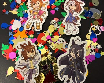 Umamusume Flake Sticker Set