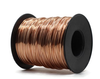 469 Feet Copper Wire, Solid Raw Metal, Dead Soft Artisan Wire Wrap 18 Gauge (1 mm), Uncoated Bare Solid Copper Wire Coil And Spool WRRI