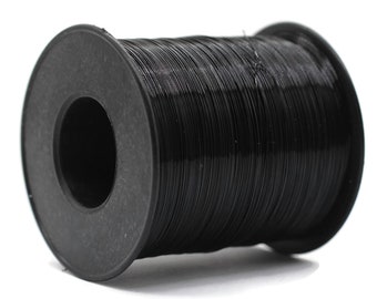 2400 Feet Copper Wire, Black Jewelry Wire, Dead Soft Artisan Wire Wrap 28 Gauge (0.3 mm), Plated Non Tarnish Wire Coil and Spool WRRI