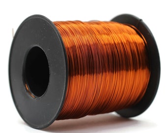 2400 Feet Copper Wire, Orange Jewelry Wire, Dead Soft Artisan Wire Wrap 28 Gauge (0.3 mm), Plated Non Tarnish Wire Coil and Spool WRRI