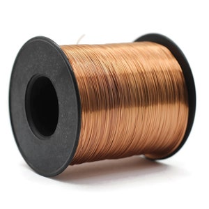 2400 Feet Copper Wire, Solid Raw Metal, Dead Soft Artisan Wire Wrap 28 Gauge (0.3 mm), Uncoated Bare Solid Copper Wire Coil And Spool WRRI