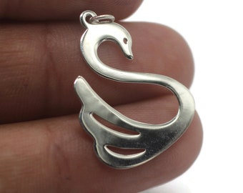 en argent sterling 925 en forme de cygne | Cadeau personnalisé | Collier délicat | Collier cygne | Collier oiseau aquatique | Collier minimaliste