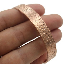 Adjustable Pure Copper Hammered Bracelet | Bangle Bracelet | Hammered Bracelet | Copper Bangle Bracelets For Women | Stacking Bangle