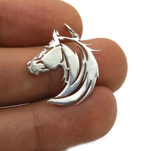 Horse 925 Sterling Silver Charm Personalized Gift Dainty Necklace Horse Necklace Minimalist Necklace Animal Necklace image 1