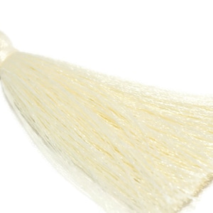 Cream Tassels, Premium quality 70 mm Cream Silky Thread Tassels, High Quality Tassels, Earring Tassels, Necklace tassels, PS 038