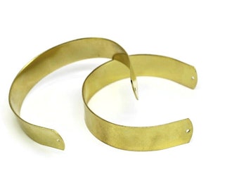 Handmade Wide 15mm Raw Brass Cuff Bracelet Bangle, 15 mm Bracelet Blank, Cuff Bracelet, Handmade Cuff Bracelet Bangle, BRER