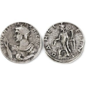 Roman Imperial Coins Antique silver coin for gift, 28mm Roman Empire artifact, Ancient Greek Rome art coins, Historical Replica coins, HST
