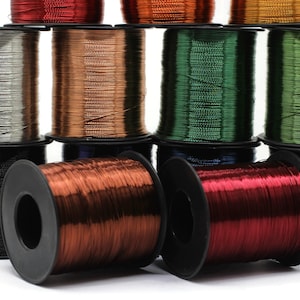 Alambre de cobre de 2400 pies, elija el color de su alambre para joyería, envoltura de alambre artesanal Dead Soft de calibre 28 0,3 mm, bobina y carrete de alambre que no se deslustra WRRI imagen 6