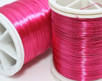 Pink Wire Artistic Copper 26 Gauge (0.4 mm) 75 Feet 23 meters, Dead soft wire, Non Tarnish Copper Wire, Wire Wrapping, Artisan Wires, WRRI